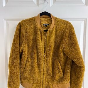 J. Crew Small Mustard Sherpa Jacket